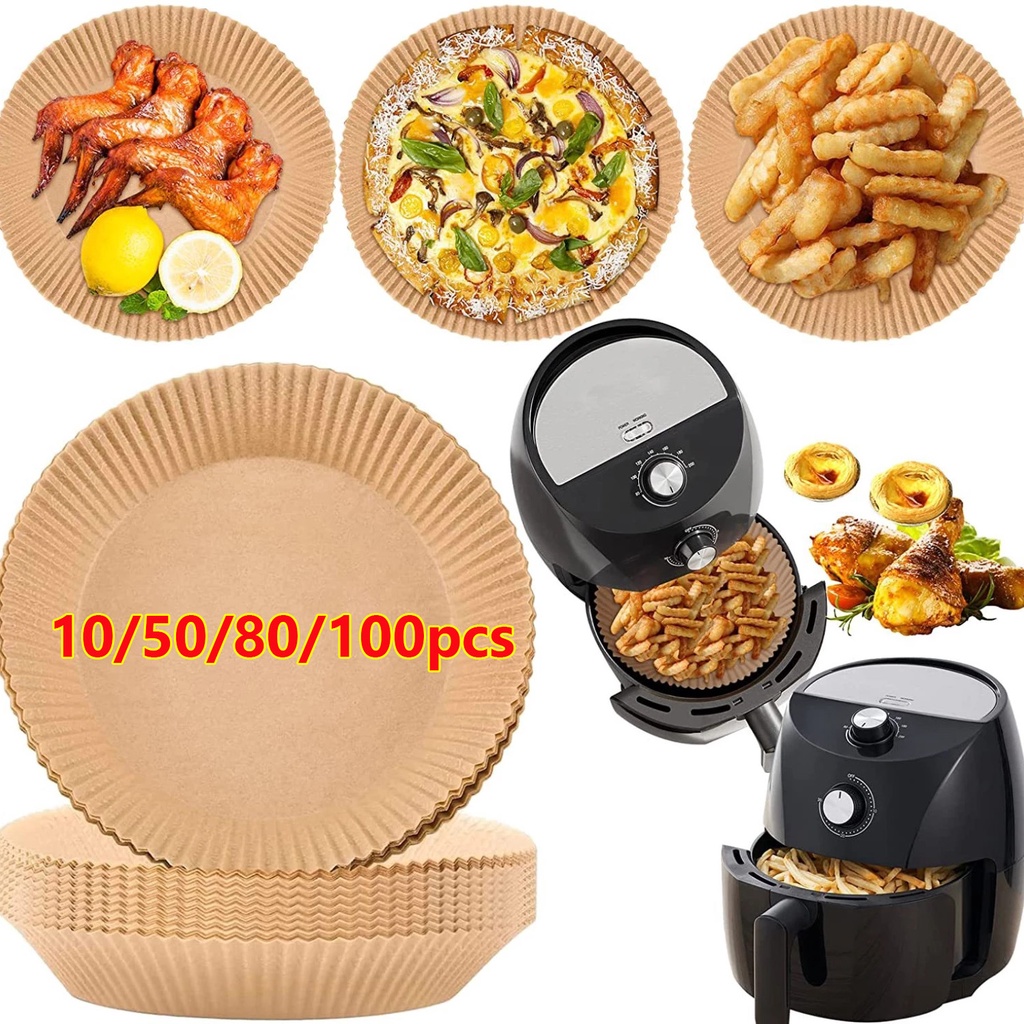 Bộ 100 Giấy Lót Nướng Bánh Chống Dính Chống Dầu Dùng Một Lần 6.3 Inch