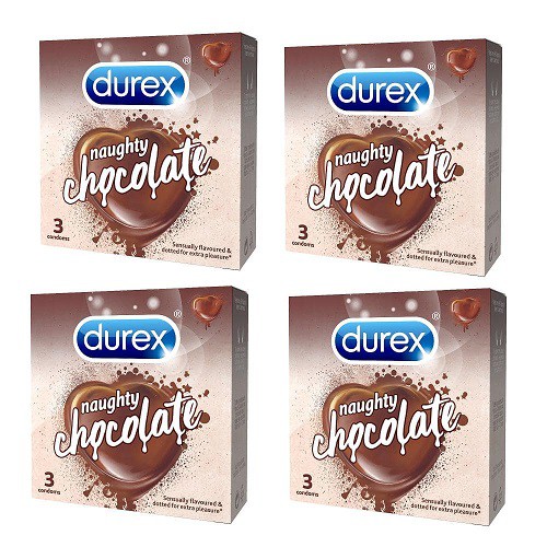 Bao cao su Durex Naughty Chocolate hộp 3cái