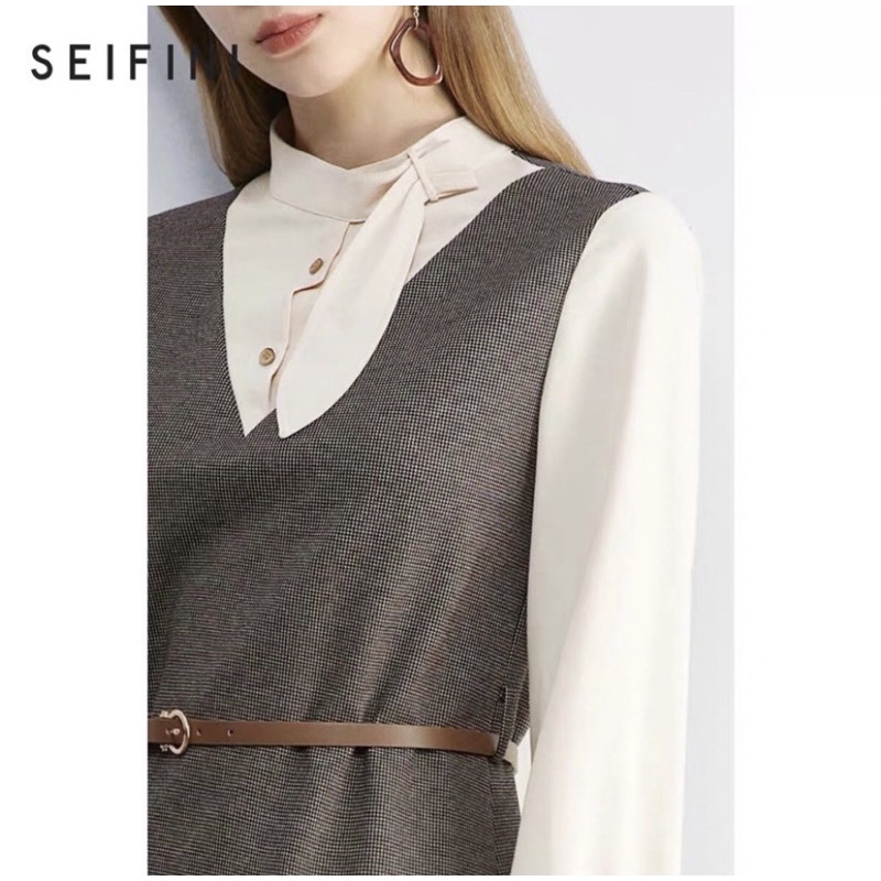 Đầm dạ tqxk Seifini size S new