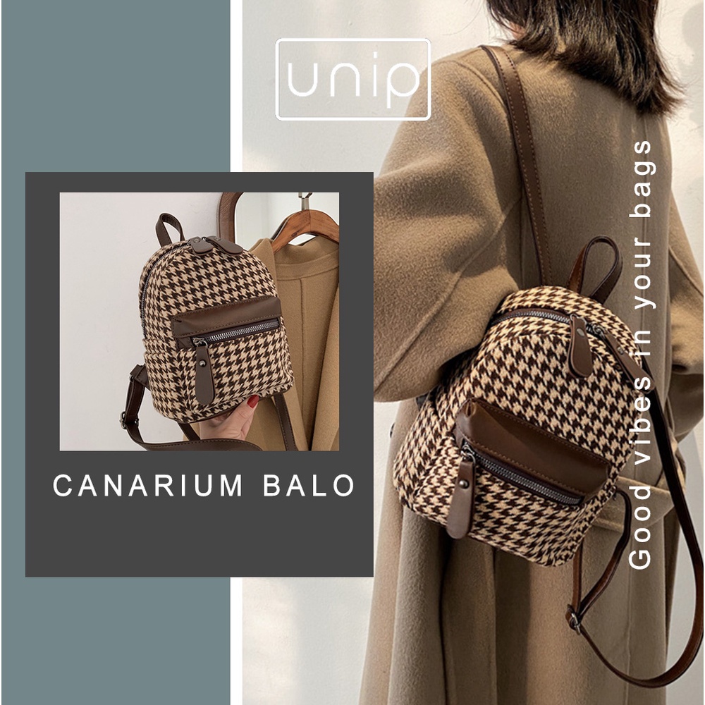 Balo mini houndstooth 2021 cực xinh - UniP