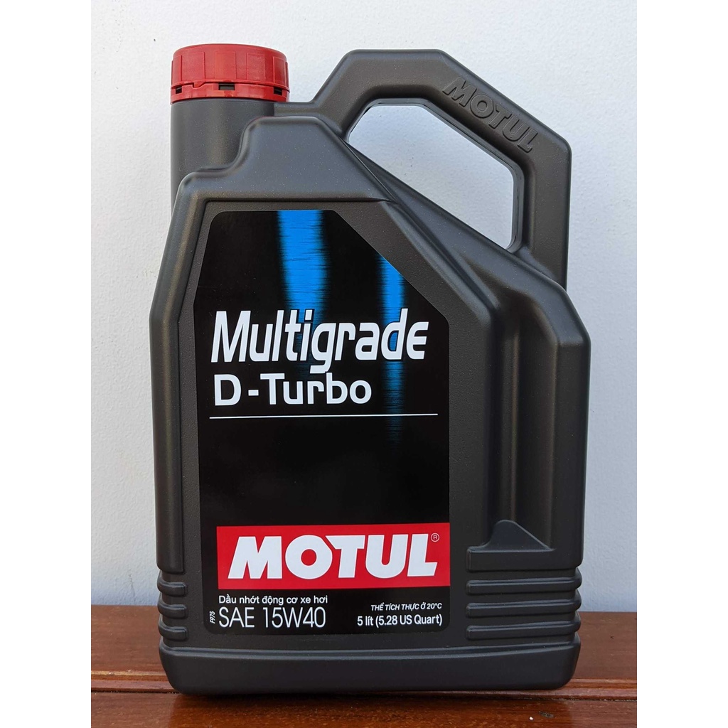 NHỚT MOTUL MULTIGRADE D-TURBO 15W40 CAO CẤP CHO XE 7 CHỖ, XE TẢI, BÁN TẢI MÁY DẦU 5L