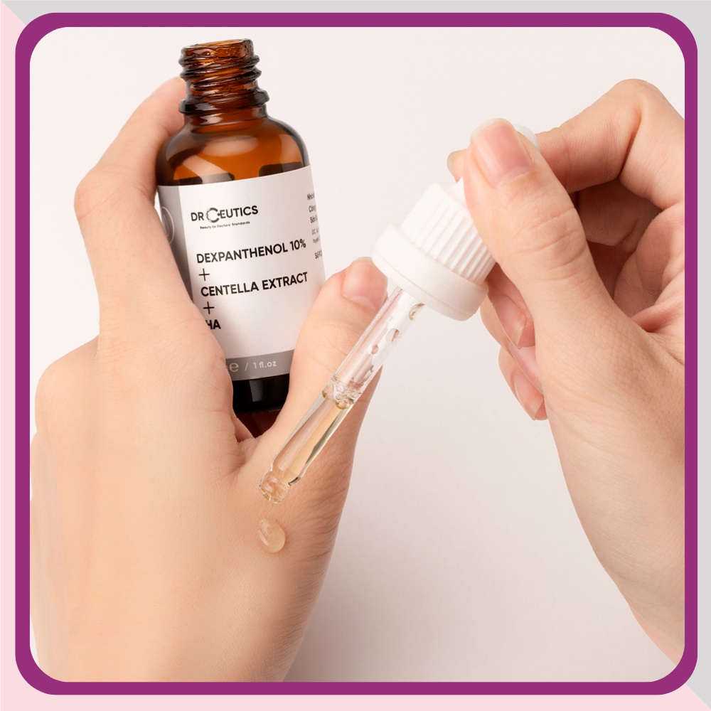 Serum B5 10% rau má Dr Ceutics Cấp Ẩm Và Phục Hồi Da Dexpanthenol 10% + Centella Extract + HA(30-100mL) Derma Touch