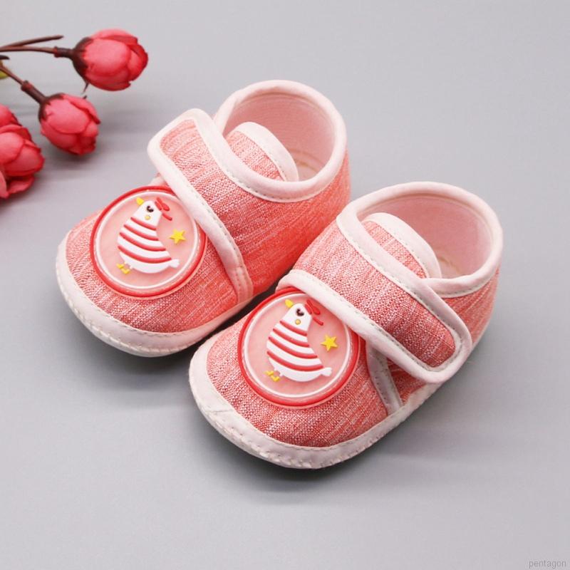 WALKERS Giày Vải Cotton Đế Mềm Hoạ Tiết Hoạt Hình Cho Bé Tập Đi