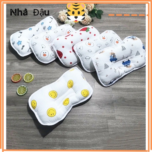 Gối xô sơ sinh lõm giữa sợi tre Wooji giá sỉ