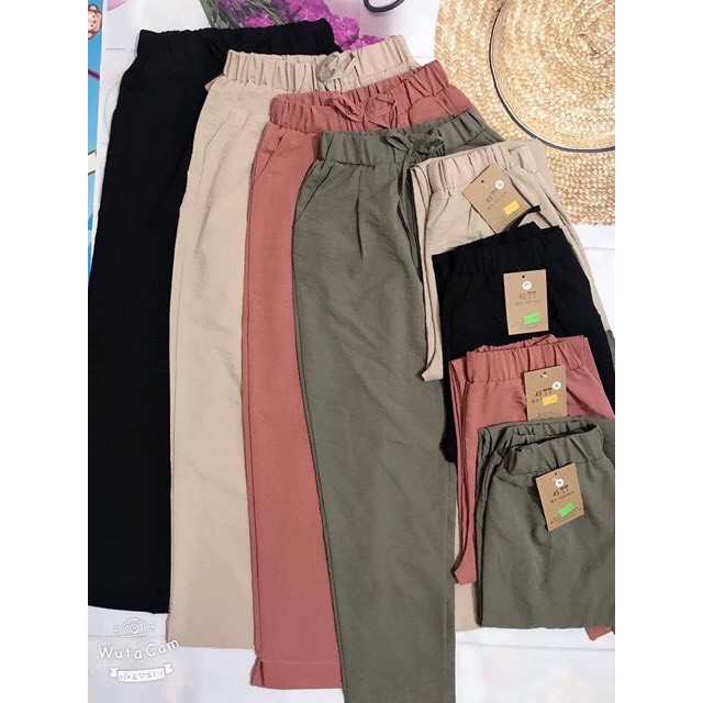 [ Mã FAMAYWA giảm 10K đơn 50K] Quần đũi nữ baggy công, đũi hàn siêu mát - Domiu | BigBuy360 - bigbuy360.vn