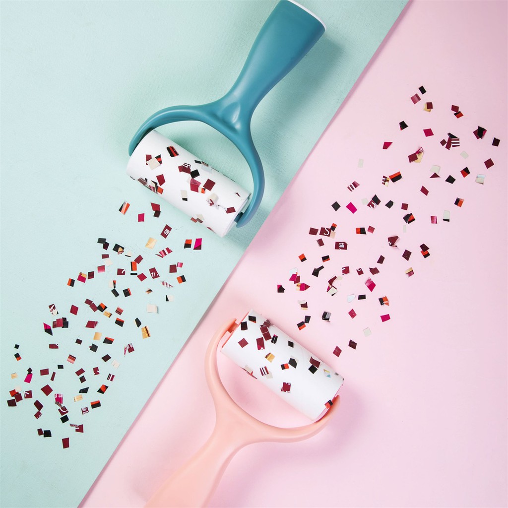 Đồ Lăn JUJIAJIA Làm Sạch Bụi Vải Tóc Rụng Dạng Cuộn Giấy Dính Tiện Dụng