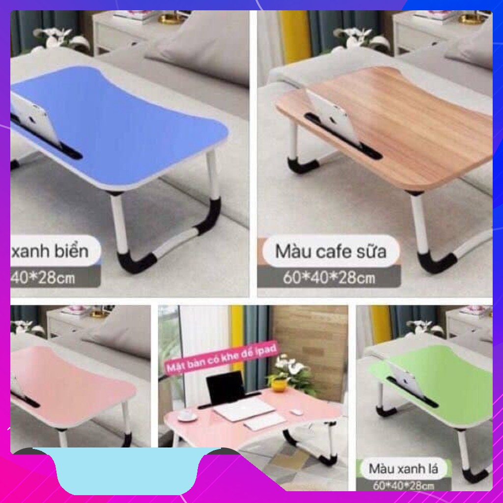Bàn gấp học tập.Bàn làm việc đa năng có khe cắm điện thoại, ipad chân sơn tĩnh điện trắng | BigBuy360 - bigbuy360.vn