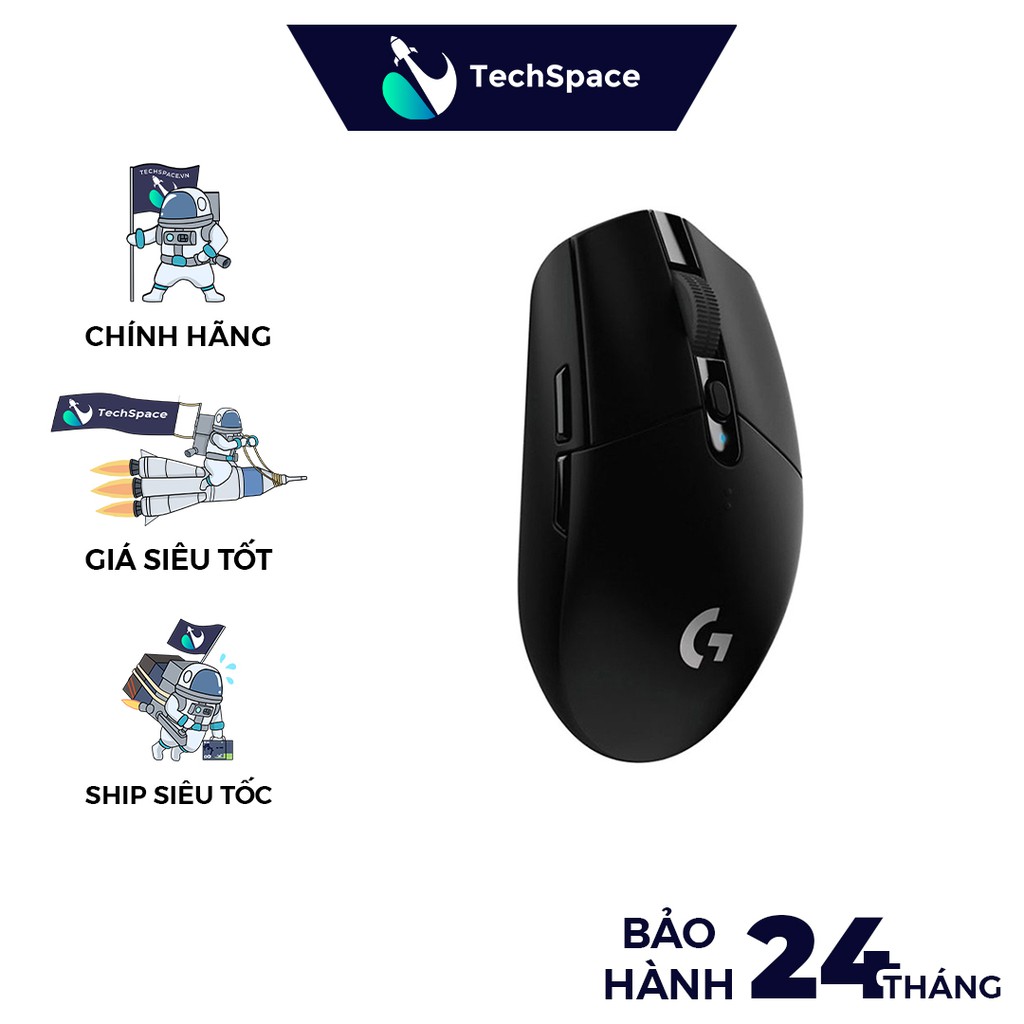 Chuột Logitech G304 LIGHTSPEED Wireless (Black)(Hàng chính hãng) -Bảo hành 24 tháng