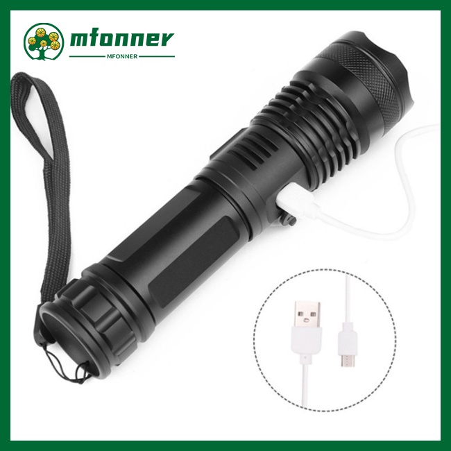 Đèn Pin 1000 Lumens Xlamp Xhp50 Ánh Sáng Mạnh Có Cổng Usb Chất Lượng Cao