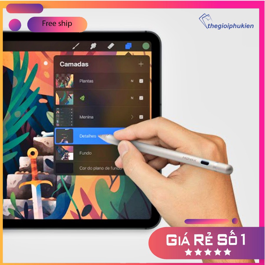 Bút cảm ứng WIWU Stylus Pencil X sử dụng cho các loại IPad , Palm Regection  chính hãng