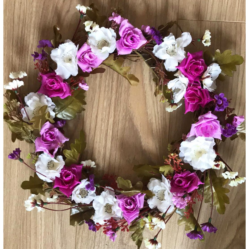 Vòng hoa treo cửa - Vòng hoa  treo tường HC0003