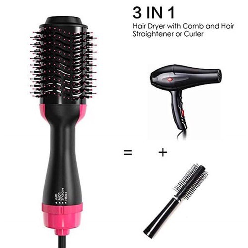Lược điện❤️SALE❤️Lược điện chải tóc đa năng mượt tóc, uốn tóc kiêm máy sấy khí tạo phồng 2 trong 1 tiện lợi