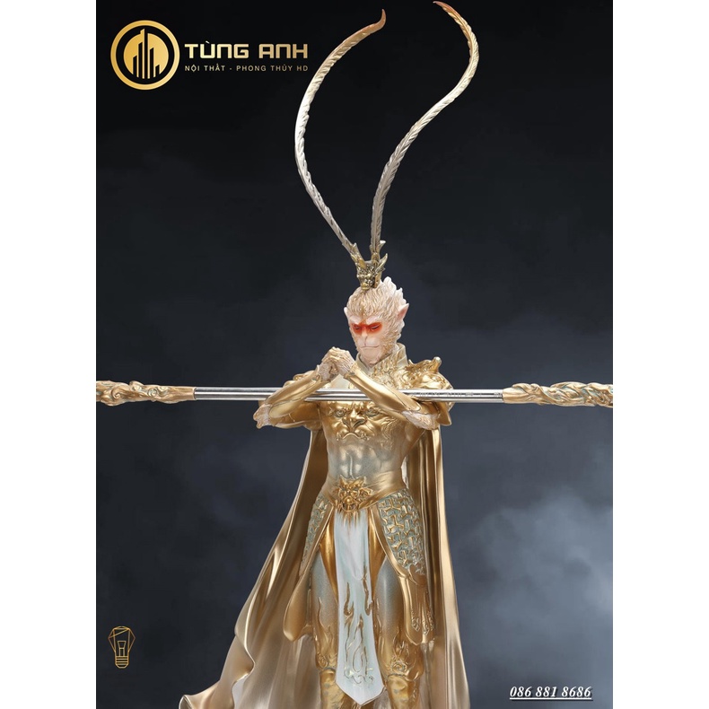 Tượng Tôn Ngộ Không - Tề Thiên Đại Thánh PT-30 - Decor Trang Trí Căn Phòng -Cao 38cm-Đem Lại Sự May Mắn ,Tài Lộc,Bình An
