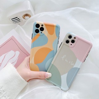 Ốp Điện Thoại Mềm Họa Tiết Hình Học Cho Iphone 11 Pro Max X / Xs / Xr