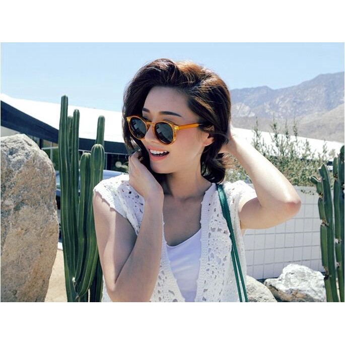 Kính mát nữ gọng tròn thời trang Samjune