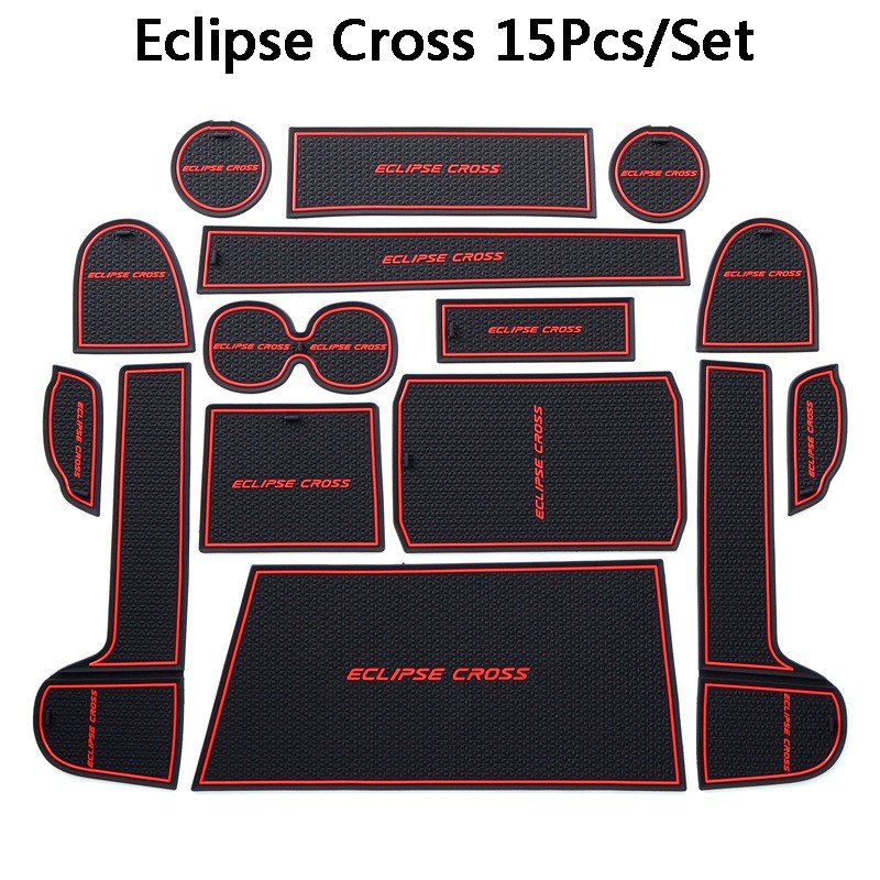 Set 15 Miếng Lót Cao Su Chống Trượt Chống Thấm Nước Chống Bụi Cho Nội Thất Xe Hơi Mitsubishi Eclipse