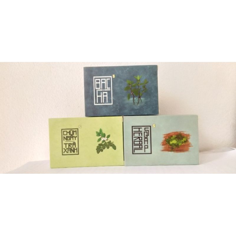 [Giá Siêu Hấp Dẫn] Combo 3 Sản Phẩm Xà Bông Sinh Dược( Chùm Ngây - Trà xanh, Herpal Soap, Bạc Hà).