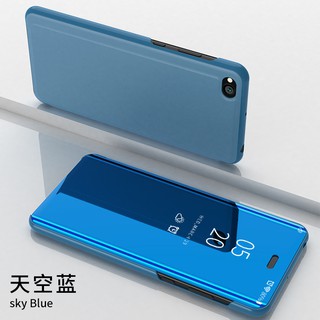 Bao da nắp gập tráng gương thời trang cho Xiaomi Redmi Go/5A 6/6A Mi 5c