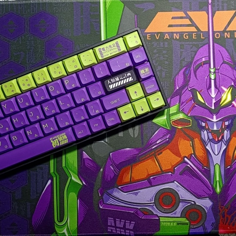 EVANGELION Keycaps XDA Hồ sơ EVA Chủ đề 120 Phím PBT Dye Thăng hoa bàn phím cơ học keycaps