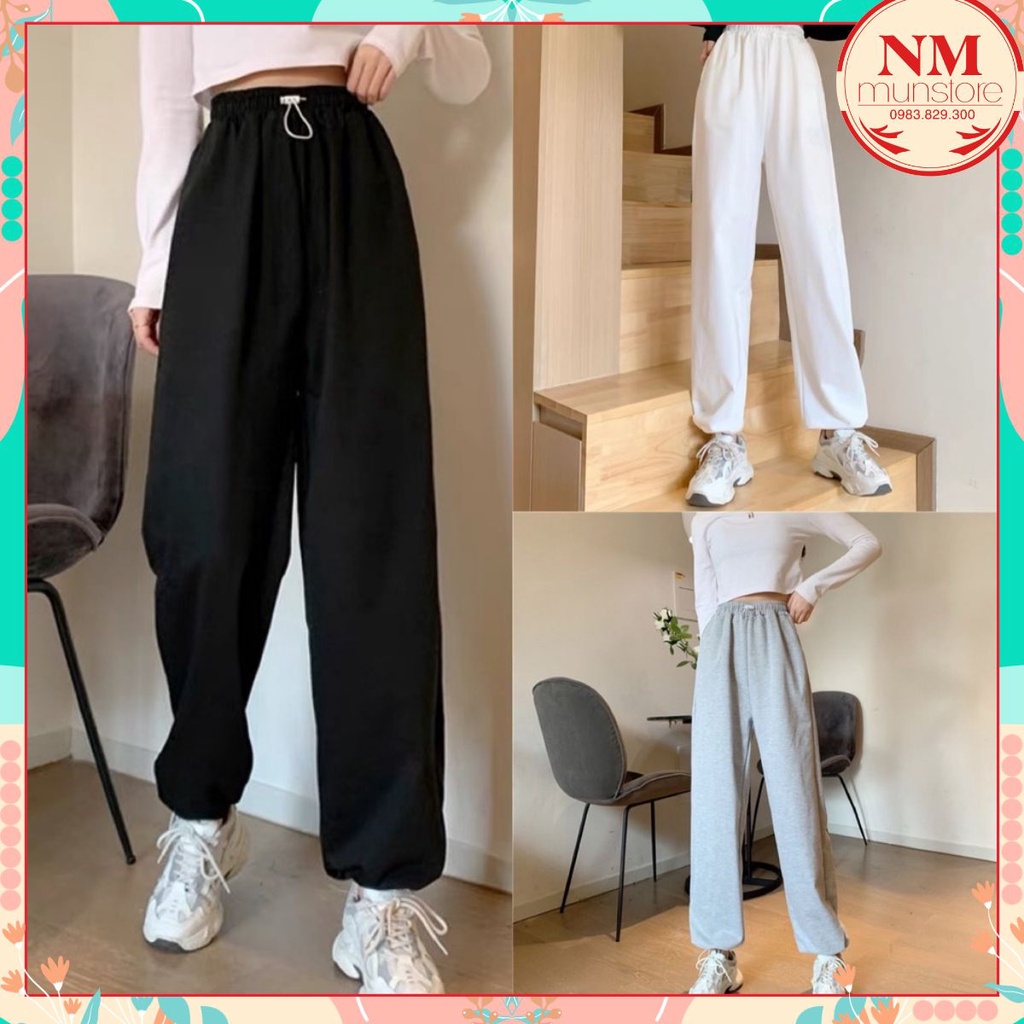 Quần jogger chỉnh eo Nhật Minh chất umi dầy đẹp, có 2 size M, L, hàng may kỹ, bán shop, đa năng, mặc 2 kiểu