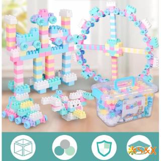 Bộ 100 Khối Nhựa Xếp Hình Sáng Tạo Cho Bé