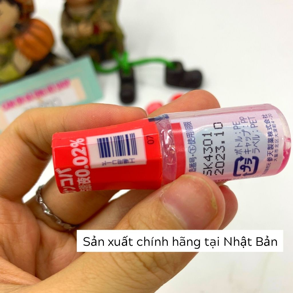 Nước nhỏ mắt SANCOBA hỗ trợ tăng cường thị lực giảm cận thị chính hãng Nhật Bản (5ml)