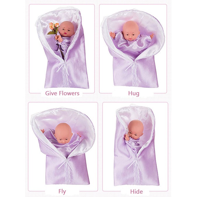 {xã lỗ} Búp Bê  Con Rối Ngón Tay _Baby Hand Puppet