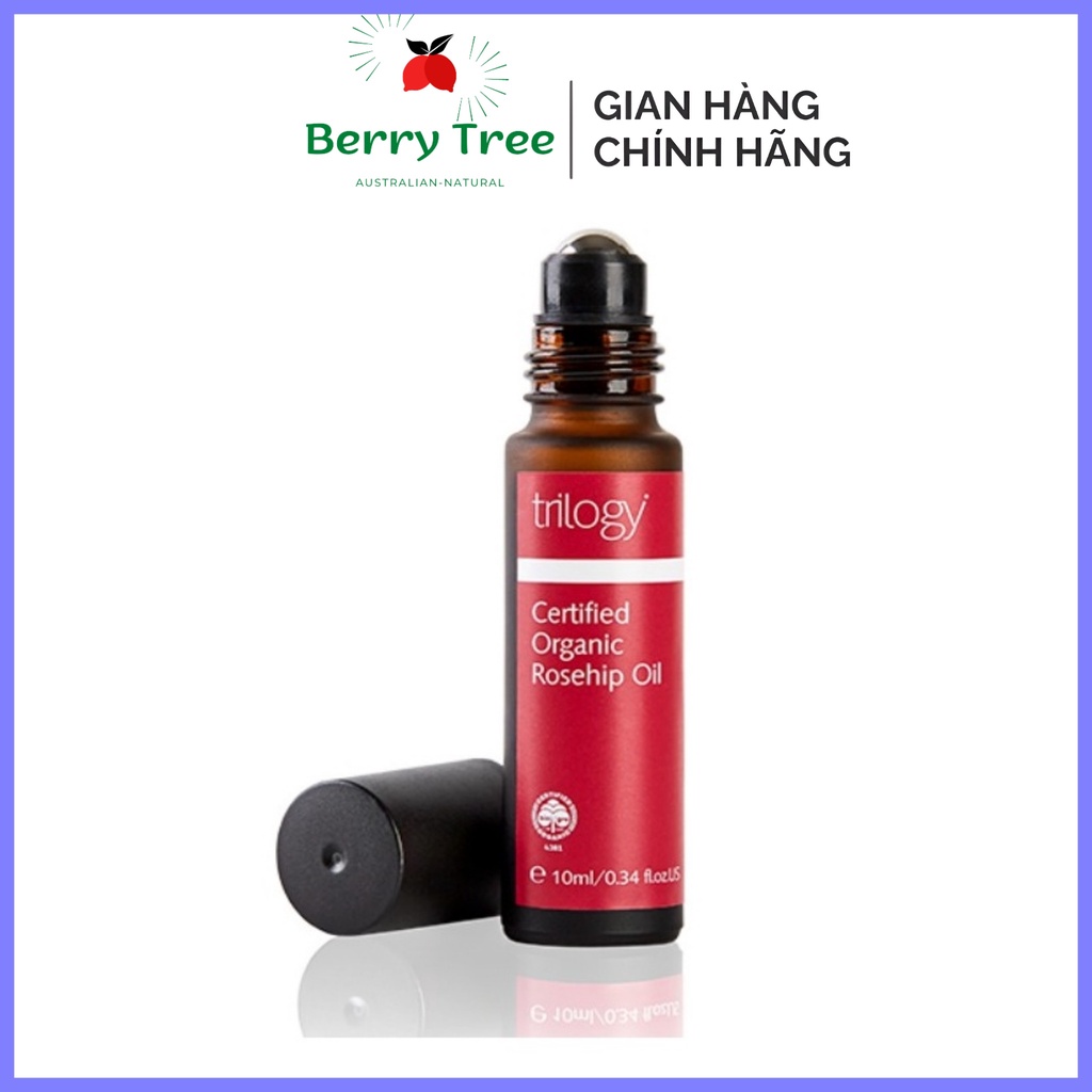 Tinh dầu dạng lăn Trilogy rosehip oil roller ball 10ml (BR)