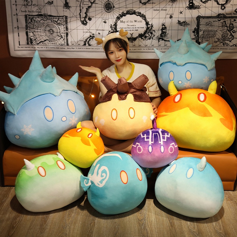 🌟🌠CÓ SẴN🌟🌠 Thú bông mochi slime Genshin Impact nâng cấp 30/45/60cm