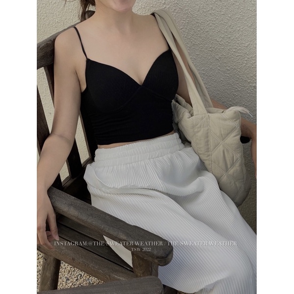 Áo bra thun tăm quai mảnh Aobra1254/P7