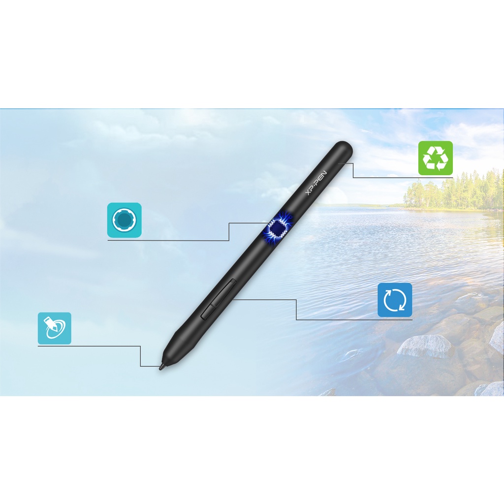 Bút Vẽ Cảm Ứng Passive Stylus P01 Không Sạc Cho Bảng Vẽ Điện Tử XP-Pen Star01, Star02, Star03, Star05, Star06, G430S, G5