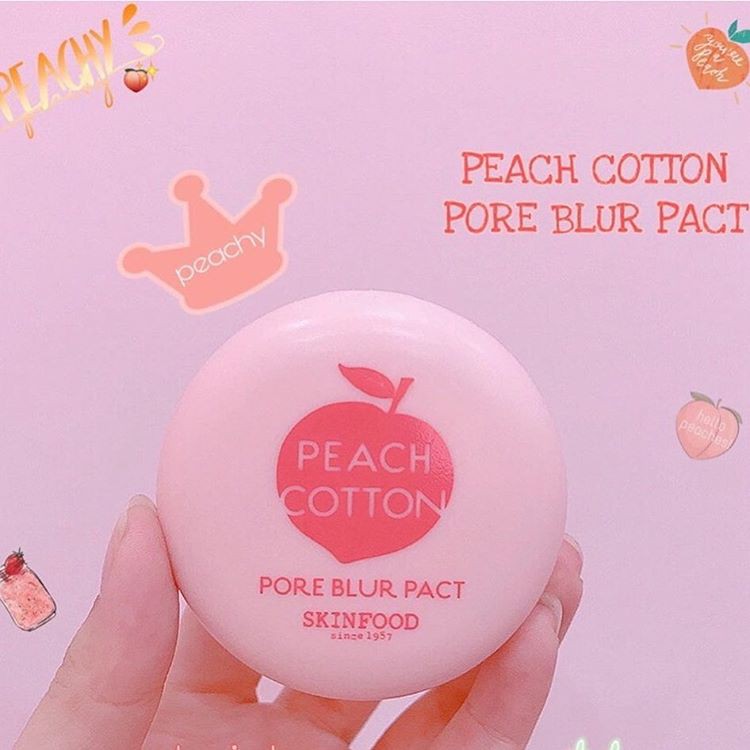 Phấn Nén Đào kiềm dầu Skinfood Peach Cotton Pore Blur Pact | BigBuy360 - bigbuy360.vn