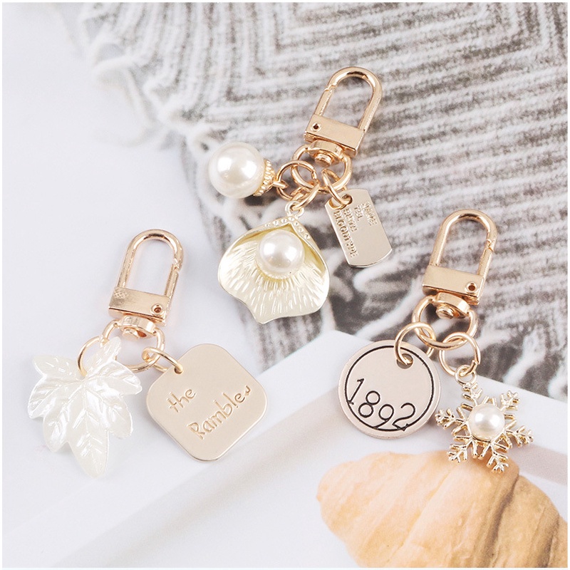 Móc Khóa Hình Vỏ Sò/Trái Tim Dễ Thương