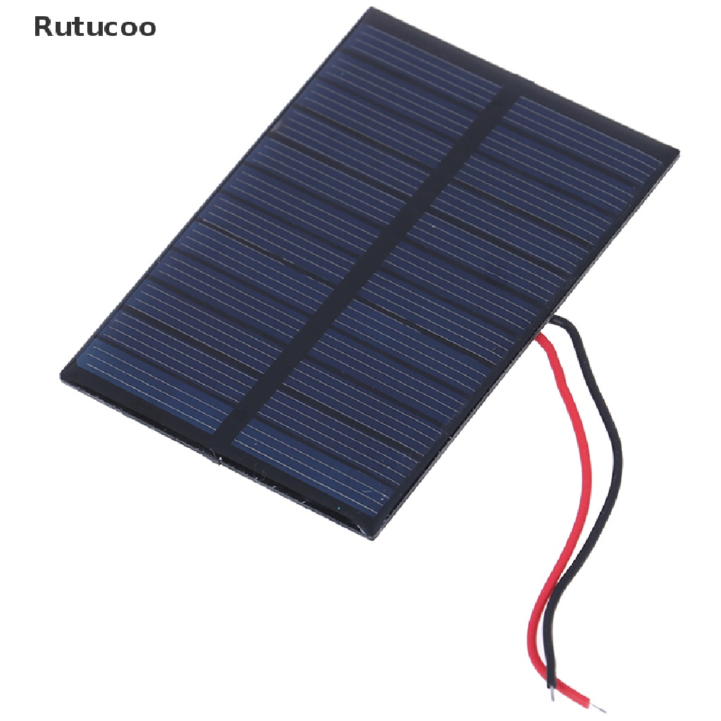 Rutucoo New 6v 100ma 0.6w epoxy solar panel photovoltaic polycrystalline cell charger VN
