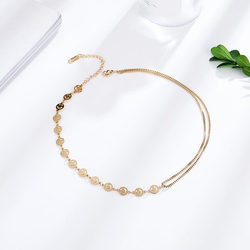 Dây Chuyền Nữ Mặt Cười Titan Ko Han Rỉ TT 3656