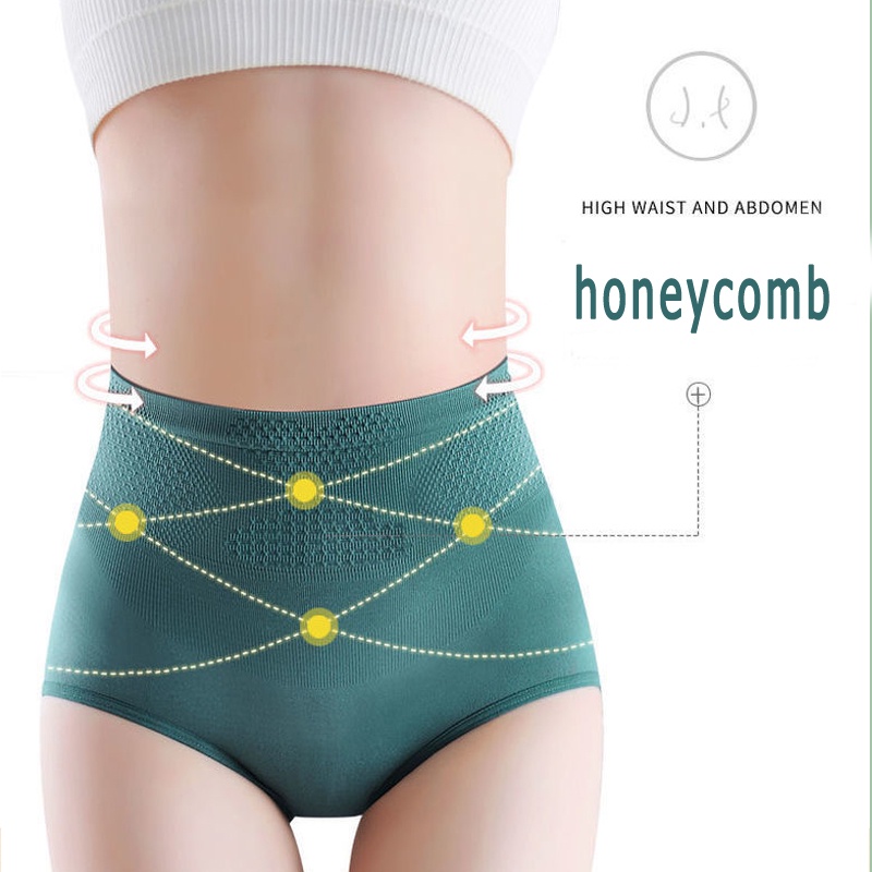 Quần lót cotton CUTEBYTE lưng cao thoáng khí thoải mái dễ thương thời trang cho nữ