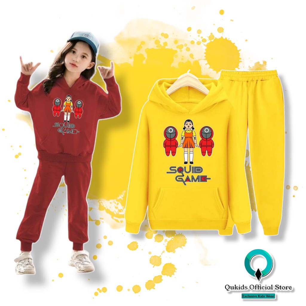 Áo Khoác HOODIE Họa Tiết Mực Chơi GAME Dễ Thương Cho Bé Gái 4 5 6 7 8 9 10 11 12 13 14 15 Tuổi