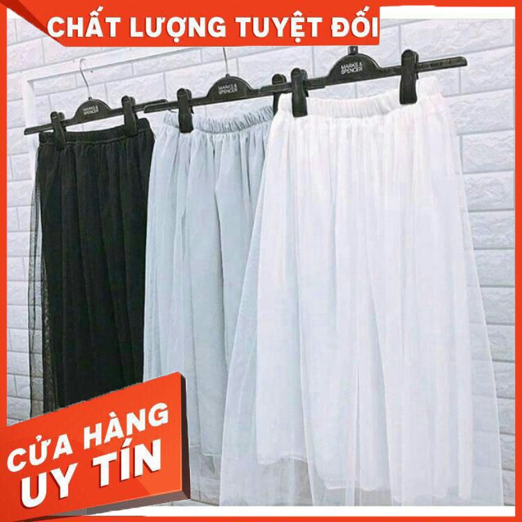 Váy lưới công chúa 3 màu đen, xám , trắng - Hàng nhập khẩu