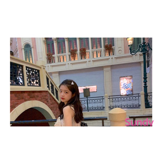 Áo Nữ Hai Dây Dáng Rộng Phối Nơ Xinh Xắn Theo Phong Cách Mùa Hè Hàn Quốc