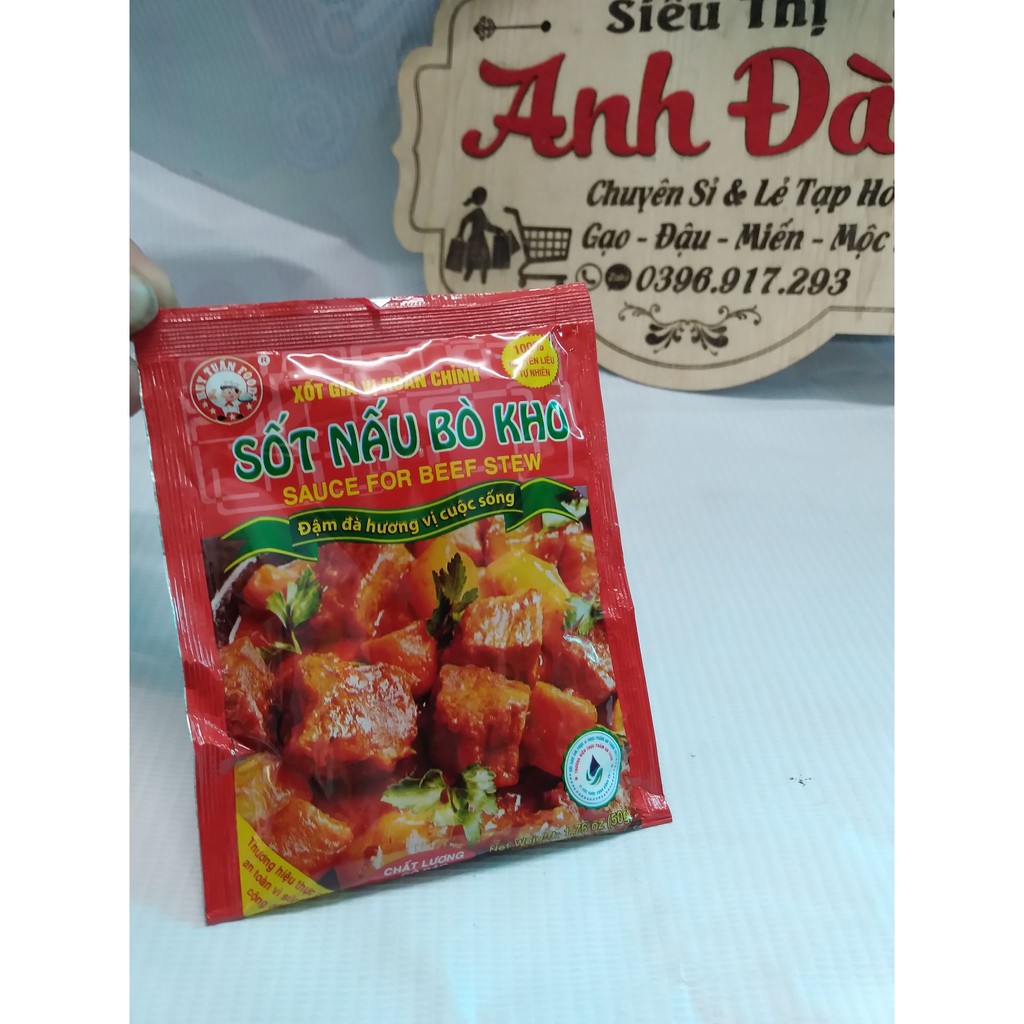 Gia Vị Sốt Nấu Bò Kho Huy Tuấn 50g