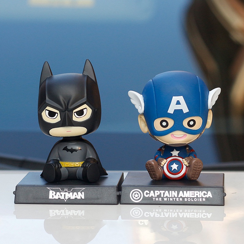 Mô Hình Nhân Vật Uzumaki Naruto Son Goku Luffy Lắc Đầu Bằng PVC 39Style The Avengers Người Nhện Người Sắt Người Dơi Người Sắt Người Sắt Để Trang Trí Xe Hơi Quà Tặng