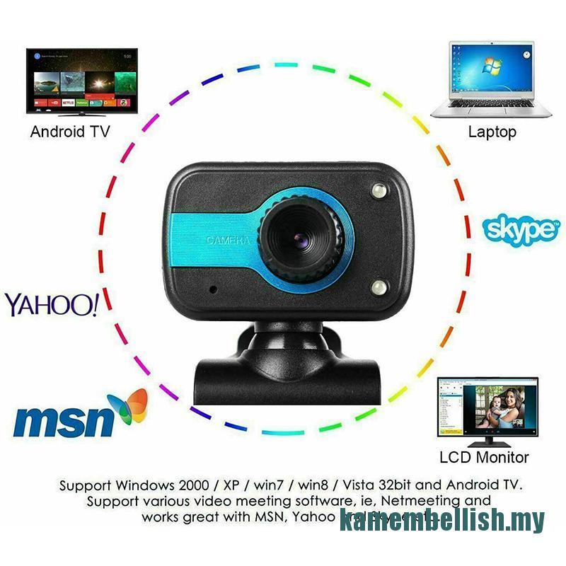 Webcam Usb Hd Kèm Micro Cho Pc Laptop