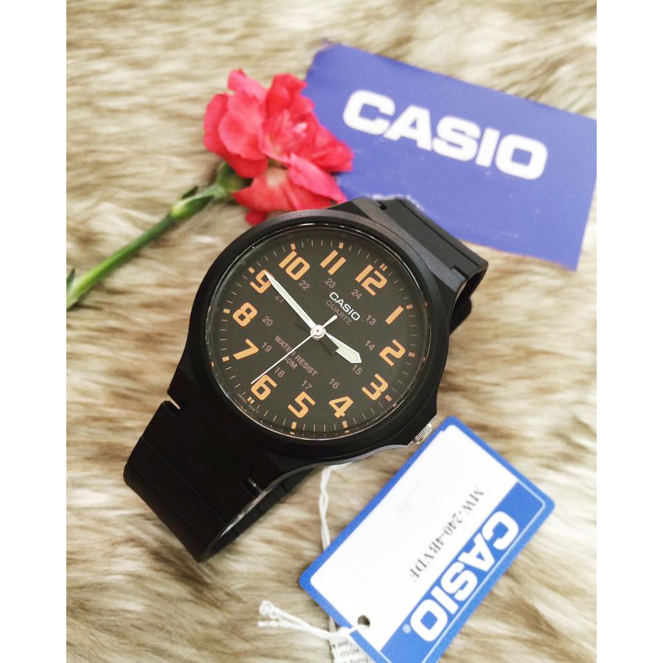 [CHÍNH HÃNG] Đồng hồ nam dây nhựa Casio Standard Anh Khuê MW-240-4BVDF
