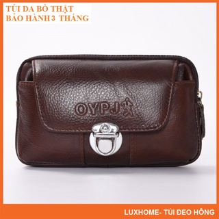 Túi đeo hông, đeo thắt lưng đựng điện thoại da thật T15