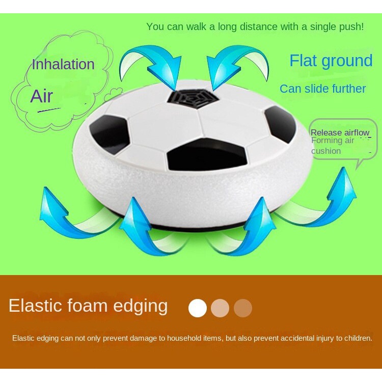 Quả Bóng Đá Nổi Có Đèn LED Nhiều Màu Sắc Viền Xốp Mềm Hỗ Trợ Luyện Tập Trong Nhà