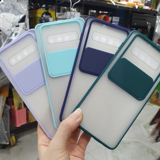Ốp samsung S10,S8plus,S9Plus,S10plus viền dẻo màu lưng mờ hạn chế vân tay,nắp trượt bảo vệ camera.