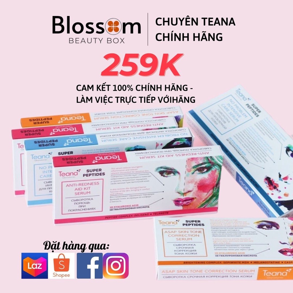 Serum da dầu mụn NO PROBLEM, ANTI-REDNESS, ASAP Teana