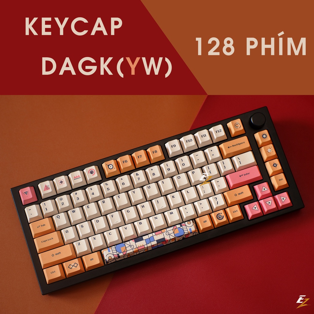 Keycap Cherry DAGK YW 128 Phím Cho Bàn Phím Cơ Của EZPC