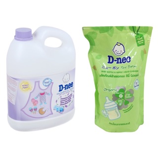 Combo 1 Can Dnee Giặt xả 3lit và nước rửa bình sữa 600ml