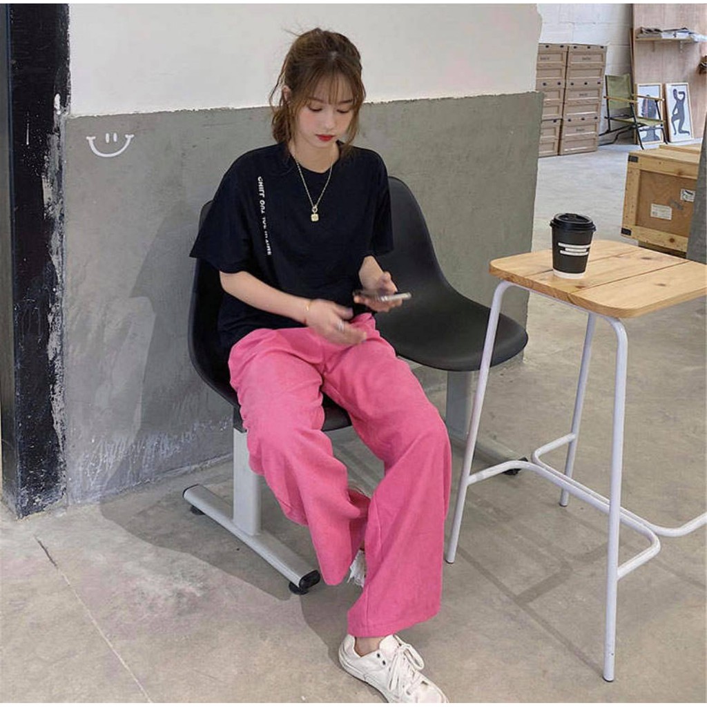 Quần nỉ hồng Pinky Pant
